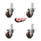 Service Caster 3 Inch High Temp Glass Filled Nylon Wheel Swivel 3/4 Inch Square Stem Caster Set SCC-SQ20S314-GFNSHT-34-4 - alternate 3